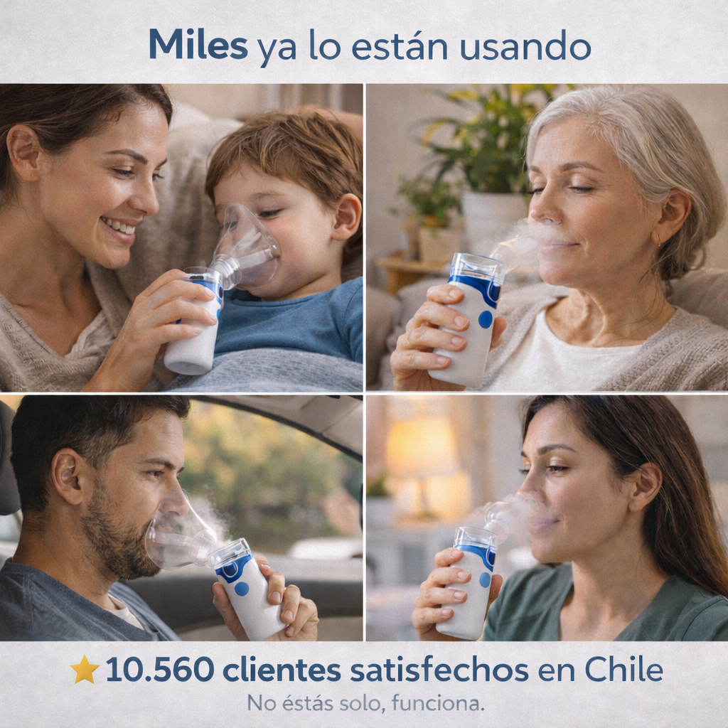 RespiraPlus Sistema Integral 2x1 ® | Nebulizador Portatil