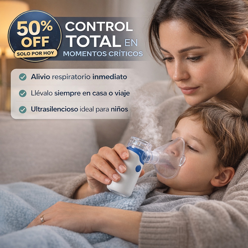 RespiraPlus Sistema Integral 2x1 ® | Nebulizador Portatil