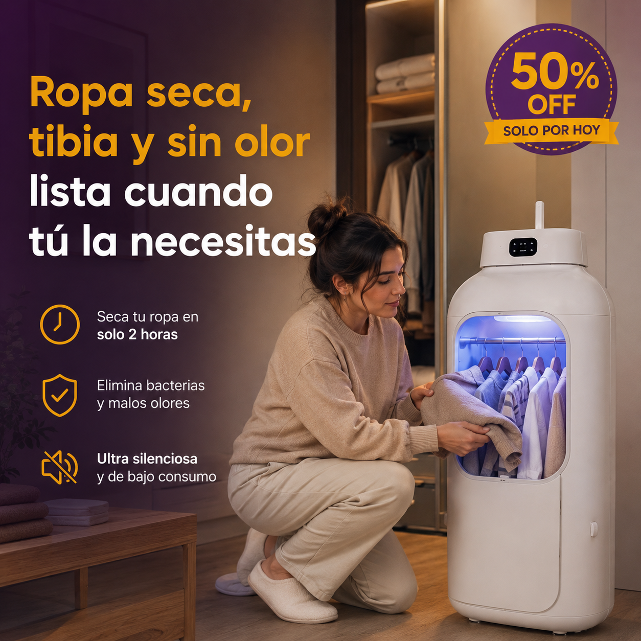 AirLux™ | Secadora de Ropa Portátil