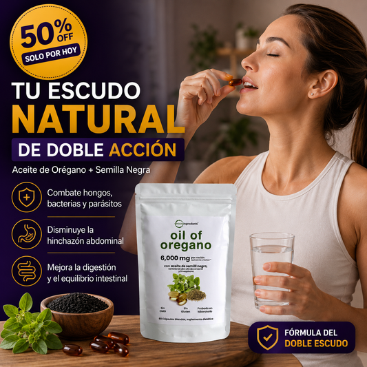 Aceite De Orégano 6000 Mg 60 capsulas