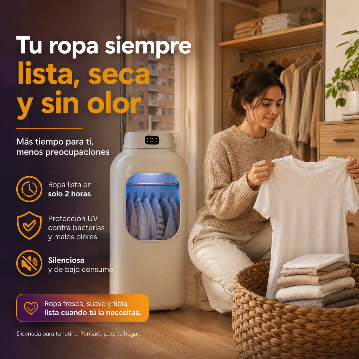 AirLux™ | Secadora de Ropa Portátil