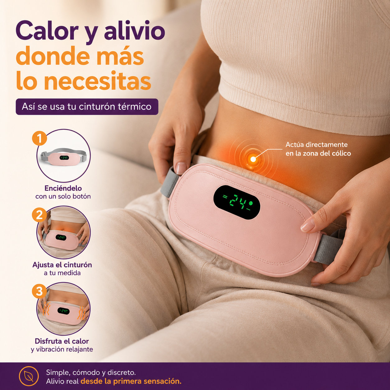 AURA™ - Cinturón Térmico para Colicos