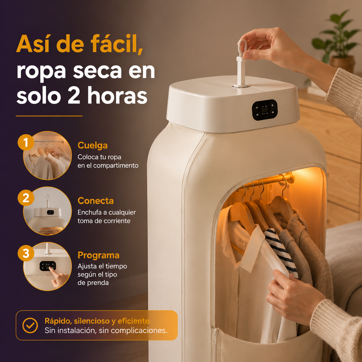 AirLux™ | Secadora de Ropa Portátil