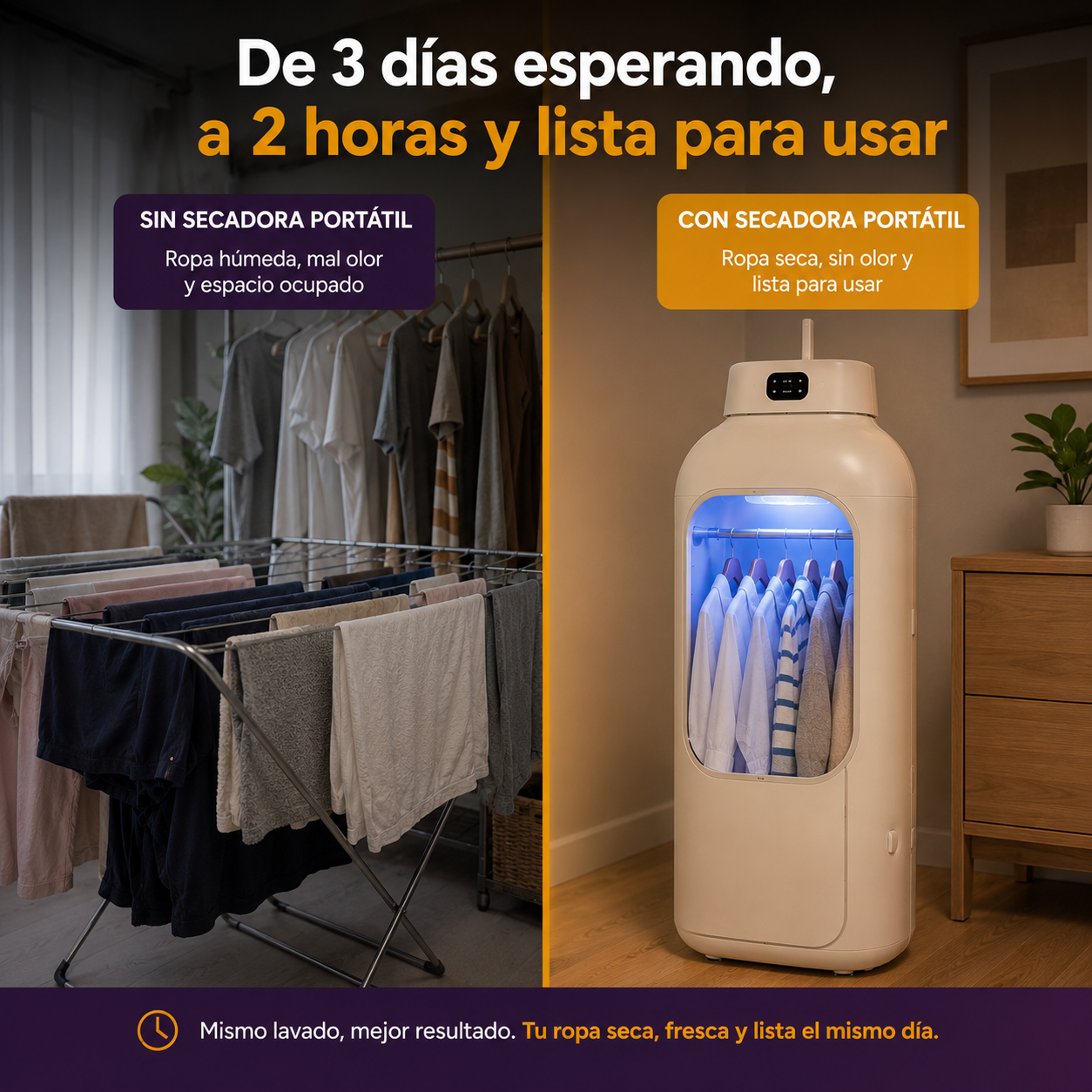 AirLux™ | Secadora de Ropa Portátil