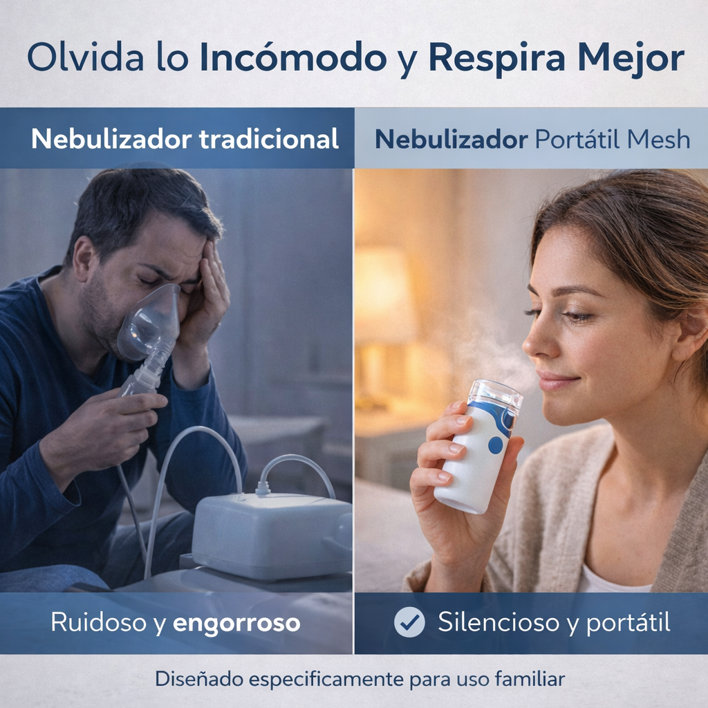 RespiraPlus Sistema Integral 2x1 ® | Nebulizador Portatil