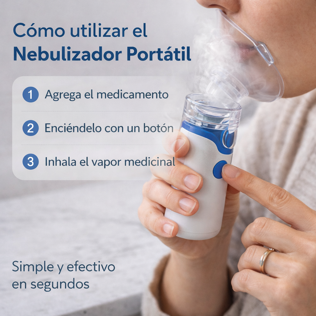 RespiraPlus Sistema Integral 2x1 ® | Nebulizador Portatil